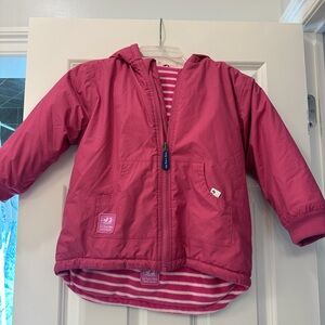JoJo Maman Bebe Pink Puffer Reversible Jacket